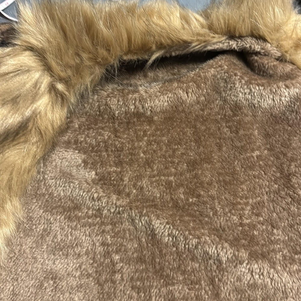 Leopard Print Faux Fur Trim vest - Picture 8 of 9